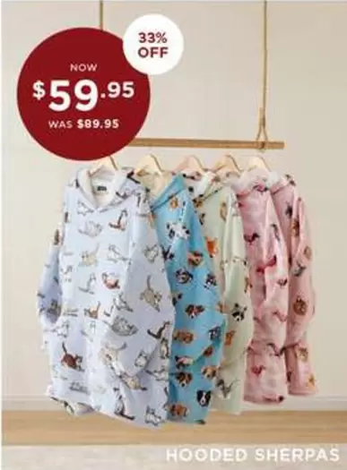 Hooded Sherpas offers at $59.95 in Bed Bath N' Table