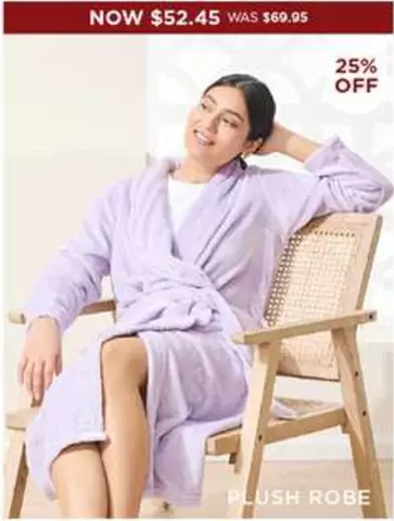 Plush Robe offers at $52.45 in Bed Bath N' Table