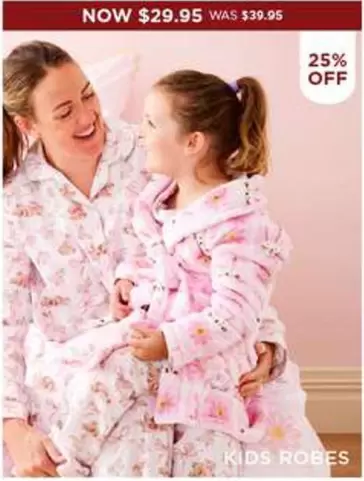 Kids Robes  offers at $29.95 in Bed Bath N' Table