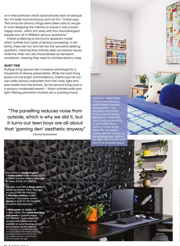 The Pommelina Reduces Noise From Outsido, Whisky New Gold offers in Bunnings Warehouse