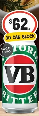 Victoria Bitter  offers at $62 in IGA Liquor