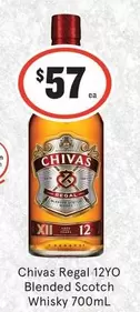 Chivas Regal - 12yo Blended Scotch Whisky 700ml offers at $57 in IGA Liquor