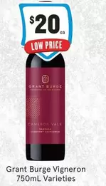Grant Burge -  Vigneron 750ml Varieties offers at $20 in IGA Liquor