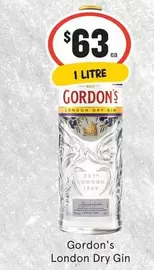 Gordon's - London Dry Gin offers at $63 in IGA Liquor