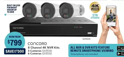 8 Channel 4k Nvr Kits offers at $799 in Jaycar Electronics