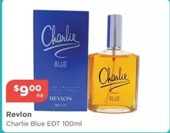 Revlon - Charlie Blue Edt 100ml offers at $9 in Your Local Pharmacy