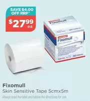 Skin Sensitive Tape 5cmx5m offers at $27.99 in Your Local Pharmacy