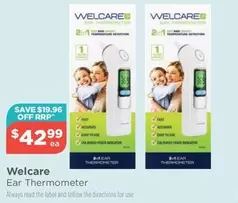 Welcare -  Ear Thermometer offers at $42.99 in Your Local Pharmacy