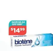 Biotene Face Toothpaste 75ml offers at $14.99 in Your Local Pharmacy