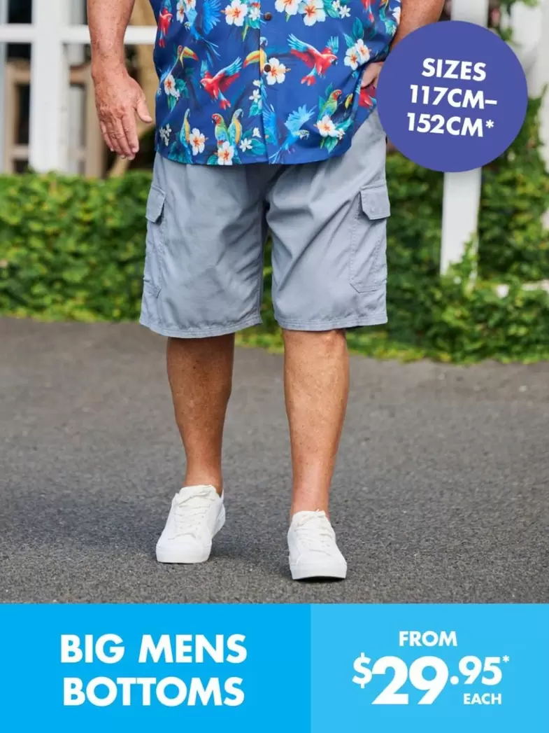 Big Mens Bottoms offers at $29.95 in Lowes
