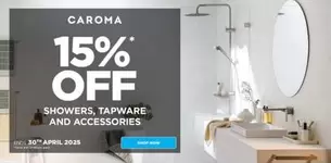 Caroma - Showers, Tapware And Accessories offers in E&S