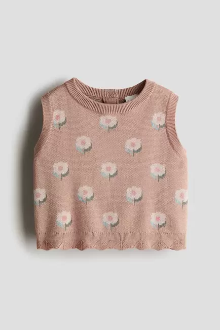 Jacquard Knit Vest offers at $29.99 in H&M