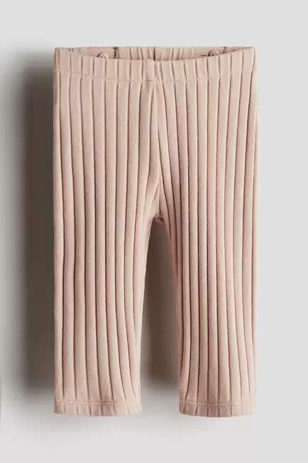 Wide Rib Cotton Leggings offers at $12.99 in H&M