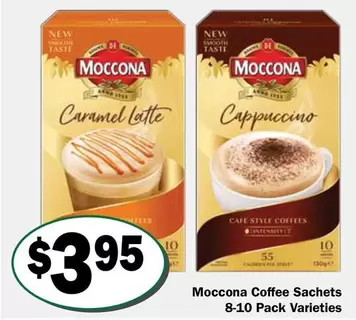 Tasti - Moccona Coffee Sachets 8-10 Pack Varieties offers at $3.95 in Friendly Grocer