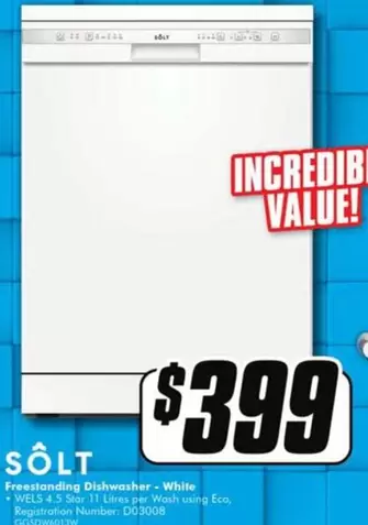 Value - White offers at $399 in The Good Guys