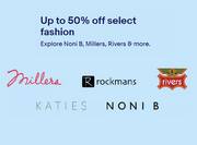 eBay offer | Up to 50% off select fashion | 12/04/2022 - 31/12/2022