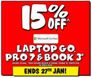 15% off Microsoft Surface Laptop Go Pro 7 & Book 3 deal at 