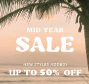Billabong offer | Mid Year Sale Up to 50% off | 26/05/2022 - 01/06/2022