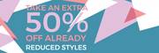 Take an Extra 50% off already reduced styles deal at 