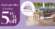 Plush offer | Up to 40% off Selected sofas | 10/05/2022 - 29/05/2022