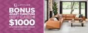 Bonus Amart Furniture Gift Card up to $1000 deal at 