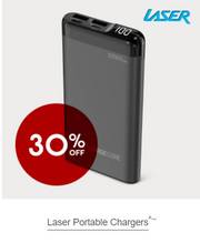30% off Laser portable chargers deal at 