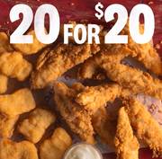 KFC offer | 20 Original Tenders n’ Nuggets | 14/06/2022 - 11/07/2022